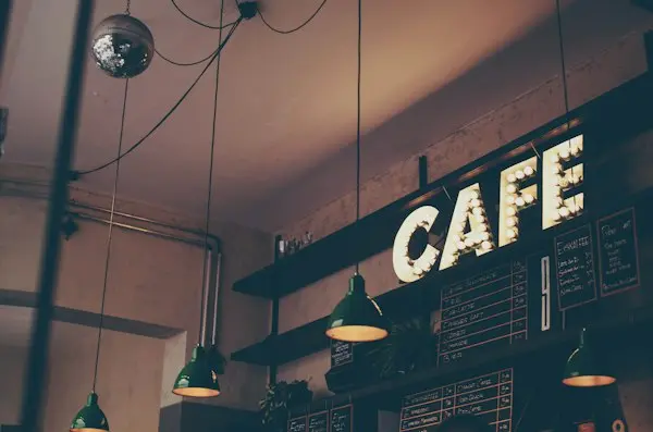 An inviting outdoor café